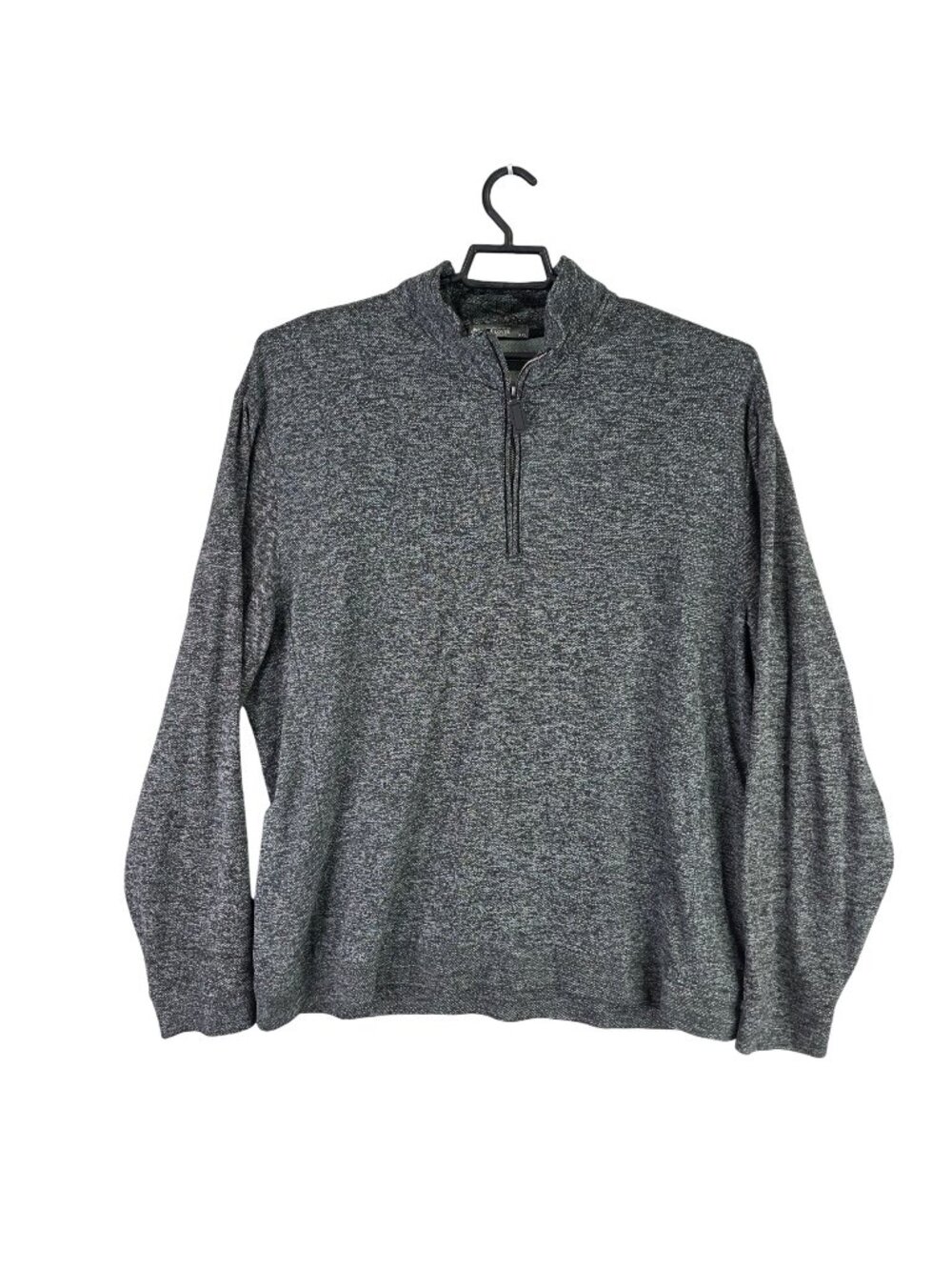Mens Member's Mark Heather Gray 1/4 Zip Pullover Polyester Stretch Size XXL